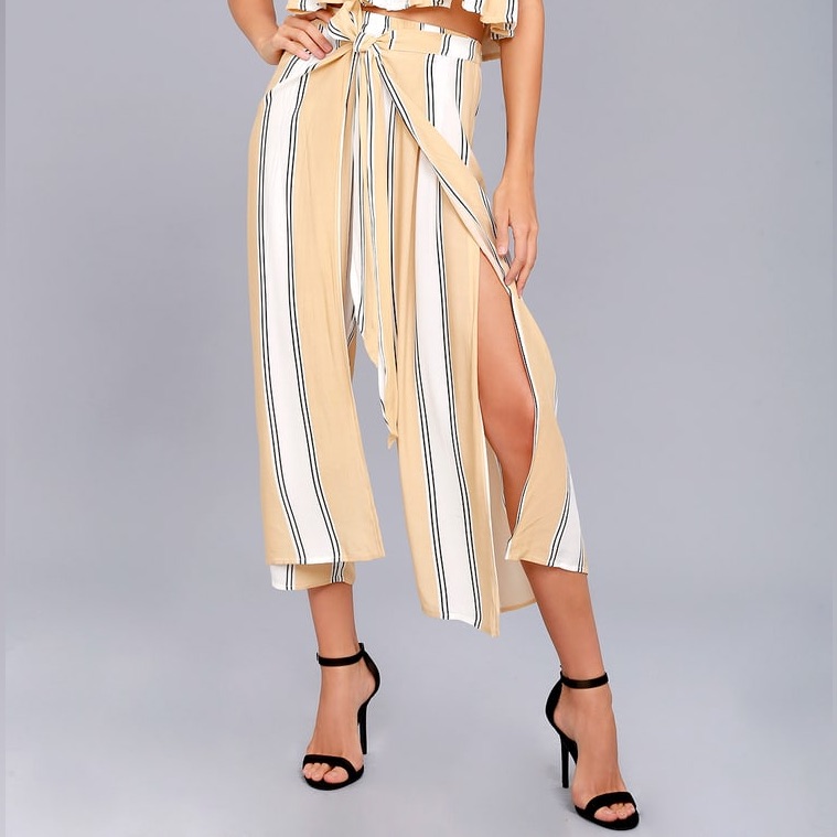 Faithfull The Brand Sands Island Striped Pants